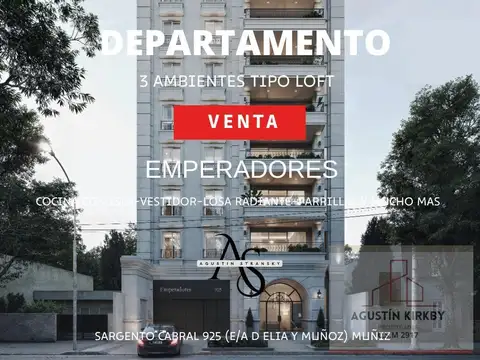 Departamento 3 AMBIENTES de categoría en MUÑIZ
