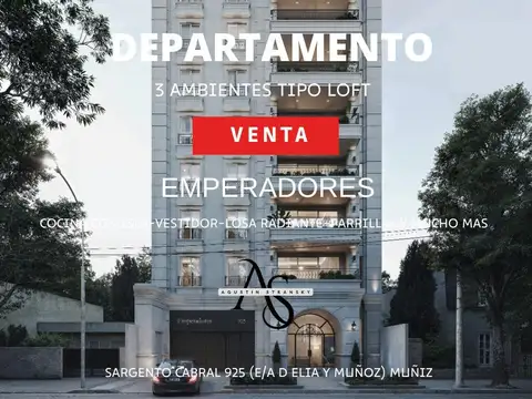 Departamento 3 AMBIENTES de categoría en MUÑIZ