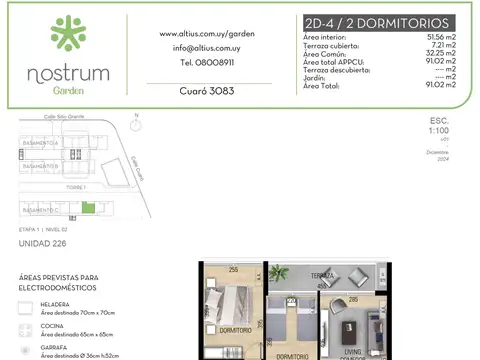 VENTA 2 DORMITORIOS NOSTRUM GARDEN PRADO