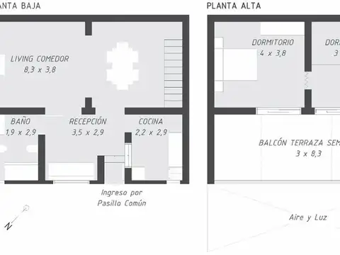 Depto Tipo Casa en Venta de 3 ambientes