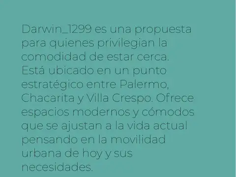 Departamento en Venta en Palermo Hollywood, USD 80.190