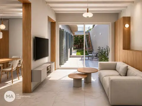 Casa de pasillo 3 dormitorios en construccion con quincho - Italia 1900 - Abasto Rosario | Venta