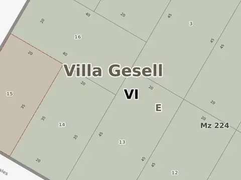 Terreno en Venta en Mar Azul, USD 40.000