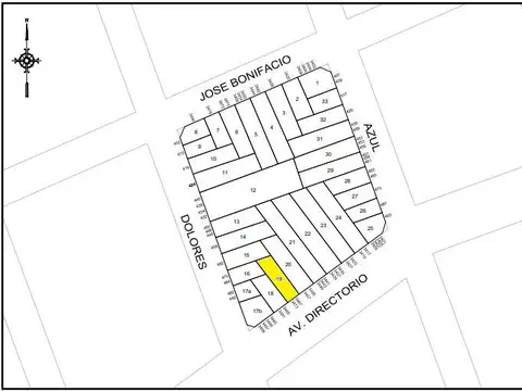 Terreno en Venta 8  mts Frente