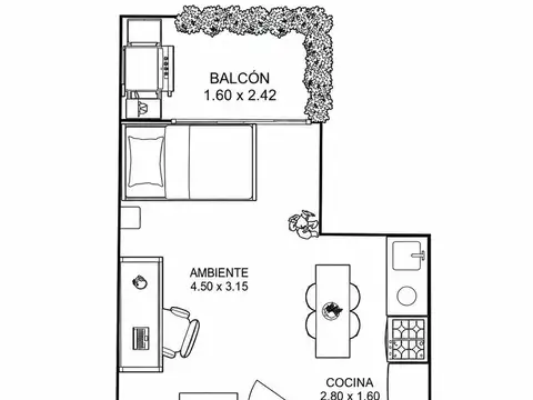 Departamento en Venta Apto profesional