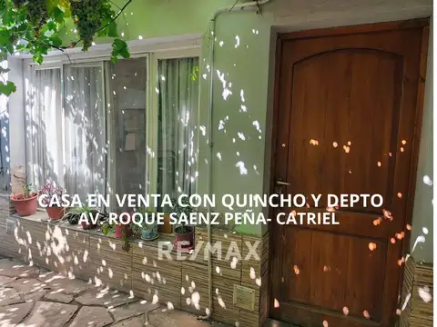 CASA EN VENTA CON QUINCHO + DEPTO - CATRIEL