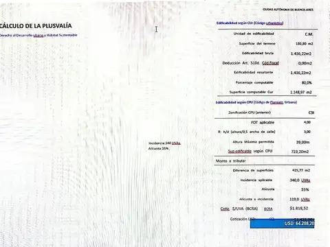 Terreno en Venta de 180,0 m2