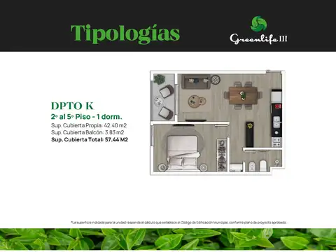 Venta Departamento en General Paz 1 Dormitorio