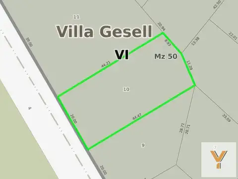 Terreno en Venta en Villa Gesell, USD 48.000
