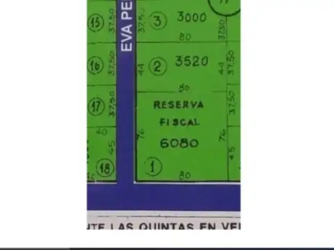 Terreno en Venta en Gomez, USD 50.000