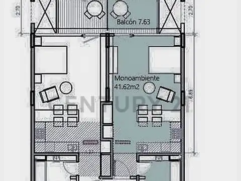 Departamento en Venta de Monoambiente