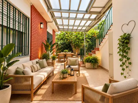 VENTA-Casa de tres dormitorios, patio, cochera y parrillero en Bv Oroño 3400, Rosario. APTA CRÉDITO