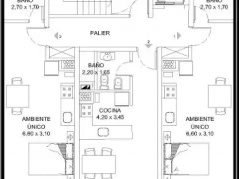 Departamento en Venta en Echesortu, USD 64.000