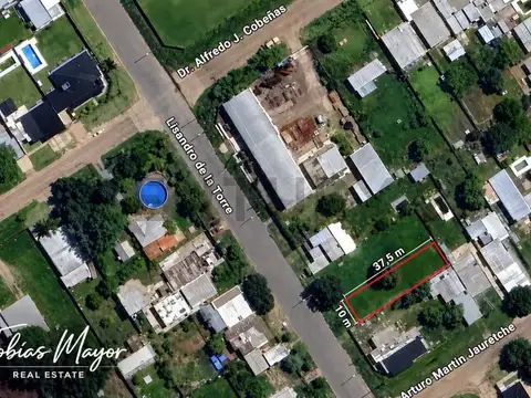 Amplio terreno de 375m2 en venta |10x37,5| Lisandro De La Torre al 3600