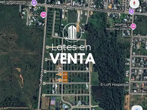 VENDO. Lotes en Altos de Zorraquín. Concordia, ER.