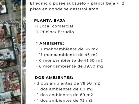 Departamento en Venta de Monoambiente