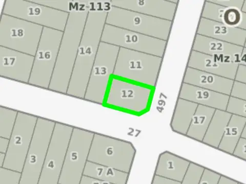Terreno en Venta 26  mts Fondo