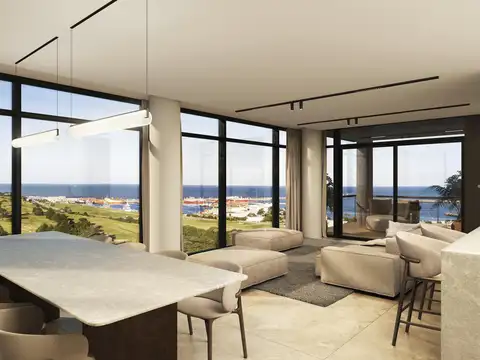 Departamento cuatro ambientes frente al Golf de Playa Grande