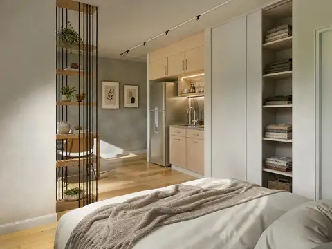 Departamento Monoambiente con 1 baño
