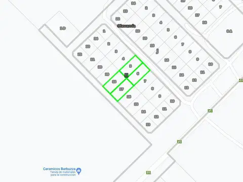 Venta en bloque de 4 terrenos - 40x90mts - 3600mts2 totales - Olavarria