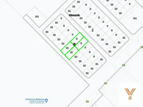 Venta en bloque de 4 terrenos - 40x90mts - 3600mts2 totales - Olavarria