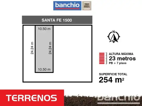 Venta Terreno Apto Constructora  - Centro Rosario