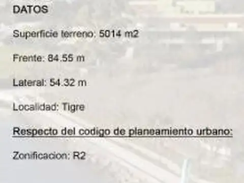 Tu proximo desarrollo inmobiliario en el mejorTerreno de 5000m2 en excelente zona de El Talar.