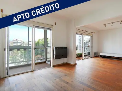 VENTA 3 AMBIENTES CON BALCON CORRIDO EN PALERMO HOLLYWOOD- APTO CREDITO