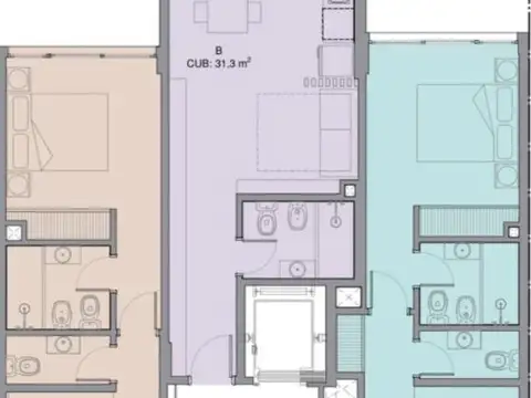 Departamento en Venta de 1 dormitorio