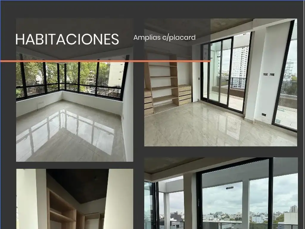 Departamentos de Categoria a Estrenar de 2 Ambient de 1 Dormitorios