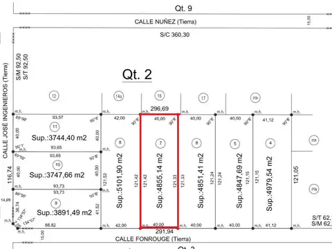 Fraccion Industrial de 4.855 m² - Burzaco