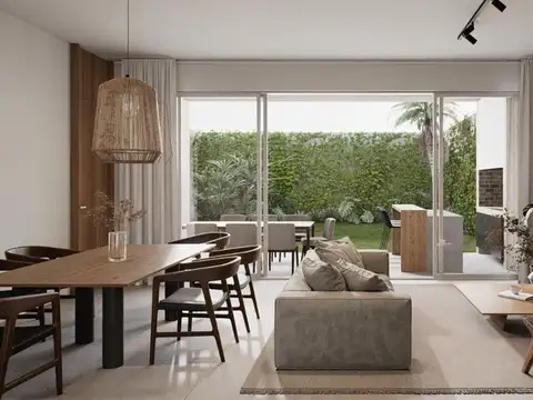 Venta de casas dúplex en pozo, barrio jardin