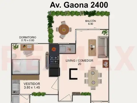 Departamento en Venta de 2 ambientes