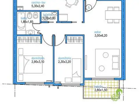 Departamento de 3 ambientes en Venta en Almagro