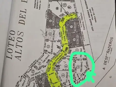 Terreno en Venta de 750,0 m2