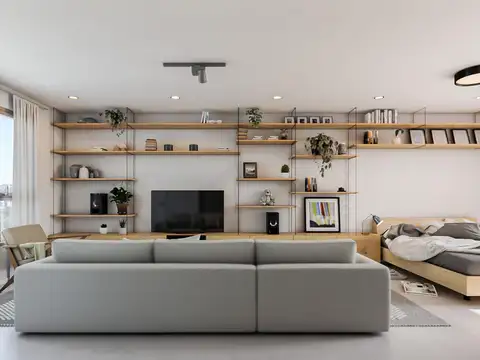 Departamento Monoambiente con 1 baño