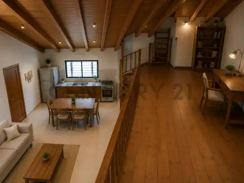 Monoambiente con entrepiso y balcón en Banfield