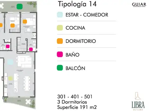 Departamento en venta en Río Cuarto Bucare Libra