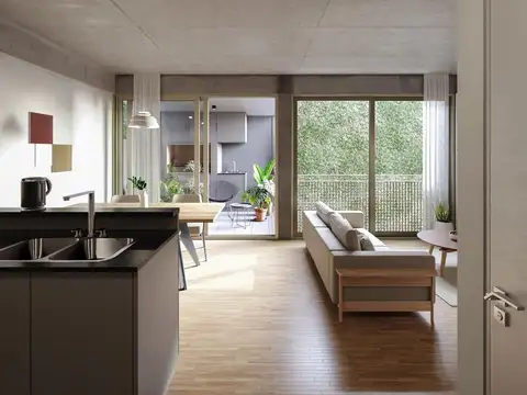 Departamento 2 ambientes con 1 baño