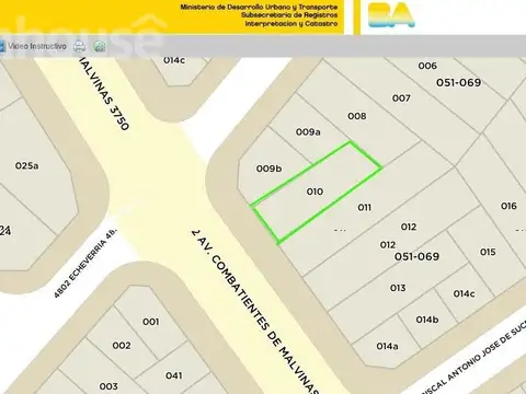 Terreno en Venta en Villa Urquiza, USD 450.000
