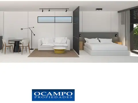 Departamento 2 ambientes con 1 baño