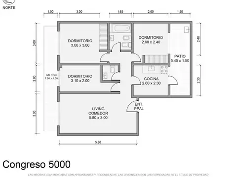Depto Tipo Casa en Venta de 3 dormitorios