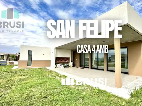 CASA EN VENTA EN SAN FELIPE - 4 AMBIENTES