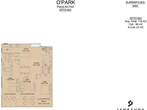 Venta 3Amb en O´Higgins 3320