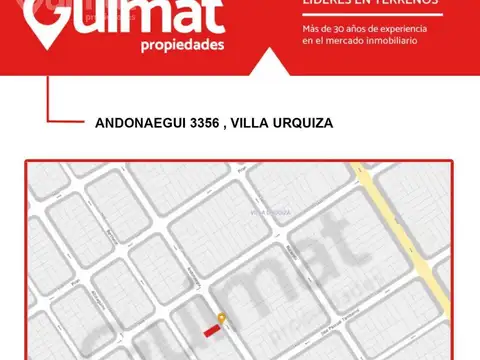 Terreno en Venta en Villa Urquiza, USD 230.000