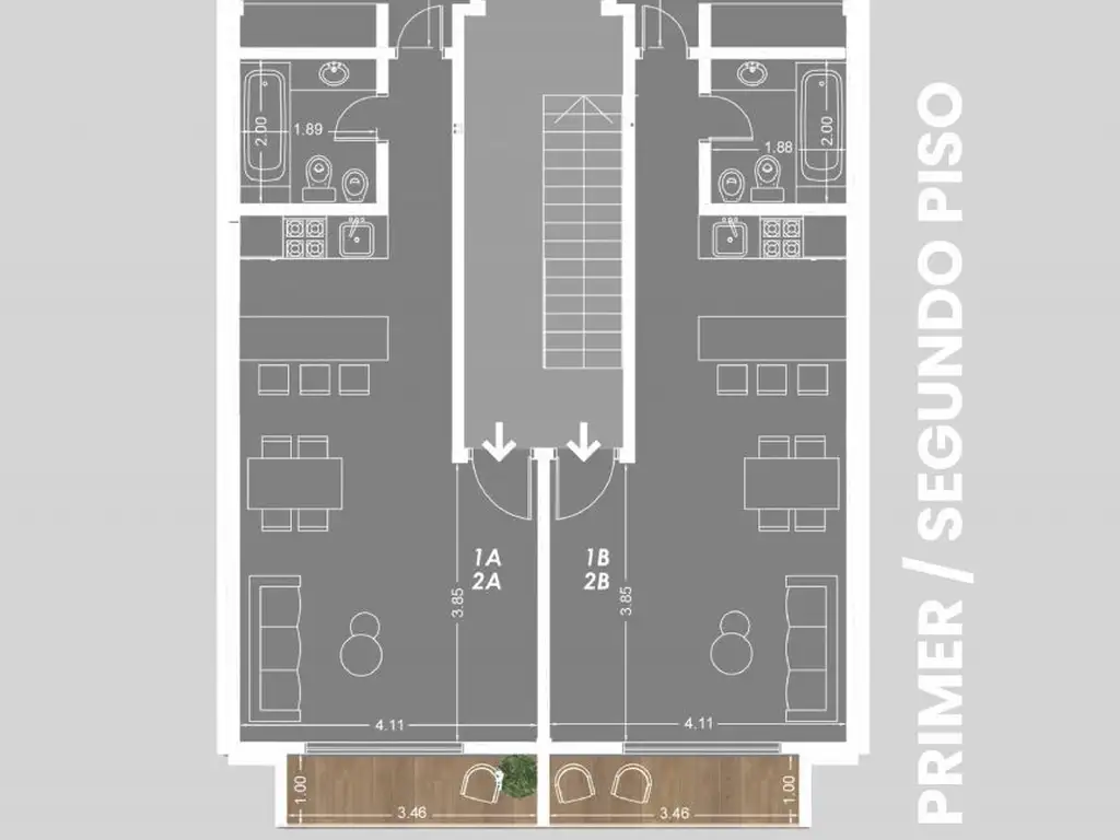 SEMIPISOS DE 2 AMBIENTES CON BALCON CUBIERTO,  RAM - Foto 15
