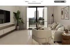 SEMIPISOS DE 2 AMBIENTES CON BALCON CUBIERTO,  RAM de 1 Dormitorios