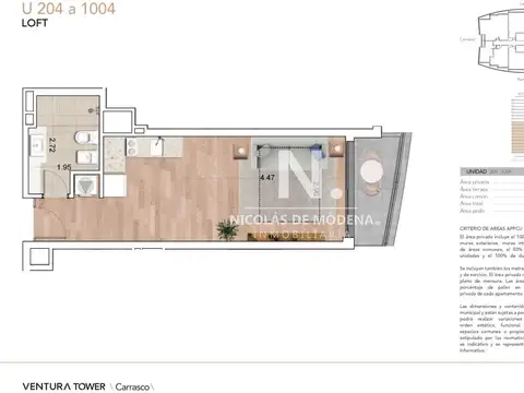 Departamento en Venta de 2 ambientes