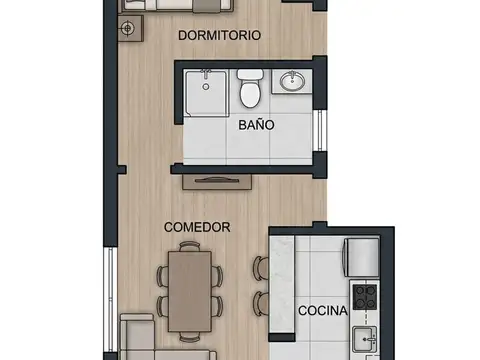 Venta 2 ambientes Barrancas de Belgrano 