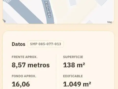 Terreno en Venta en Vélez Sarsfield, USD 135.000